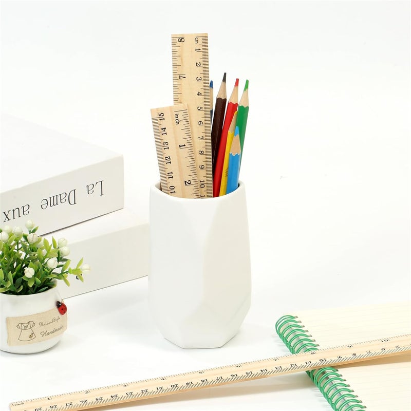 Vesslam 3 Pack Wooden Ruler Set, 6, 8, 12 Inch Rulers, High-Quality Metric Ruler, Easy to Read, mm, Sturdy and Durable Straight Edge for Drawing, Home, Office, Engineering - Image 5